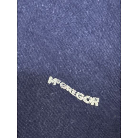 VTG McGregor Navy Blue Thermal Zip Up Jacket Gym Running CrossFit Activewear - Picture 3 of 8